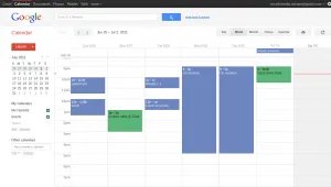 Google Calendar Screenshot