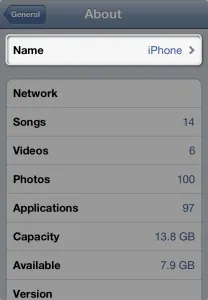 iOS Settings